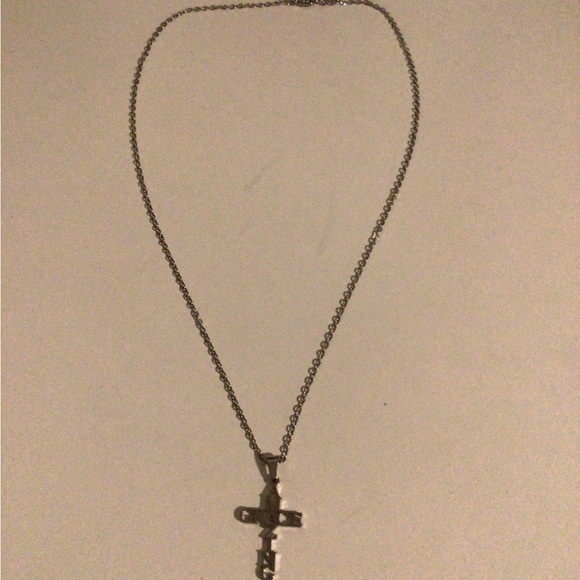 Necklace with nail cross pendant. Unisex. - Picture 4 of 6